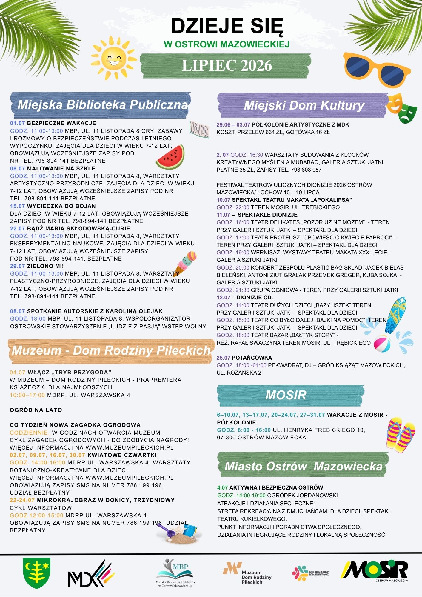 wydarzenia które odbędą się w lipcu 