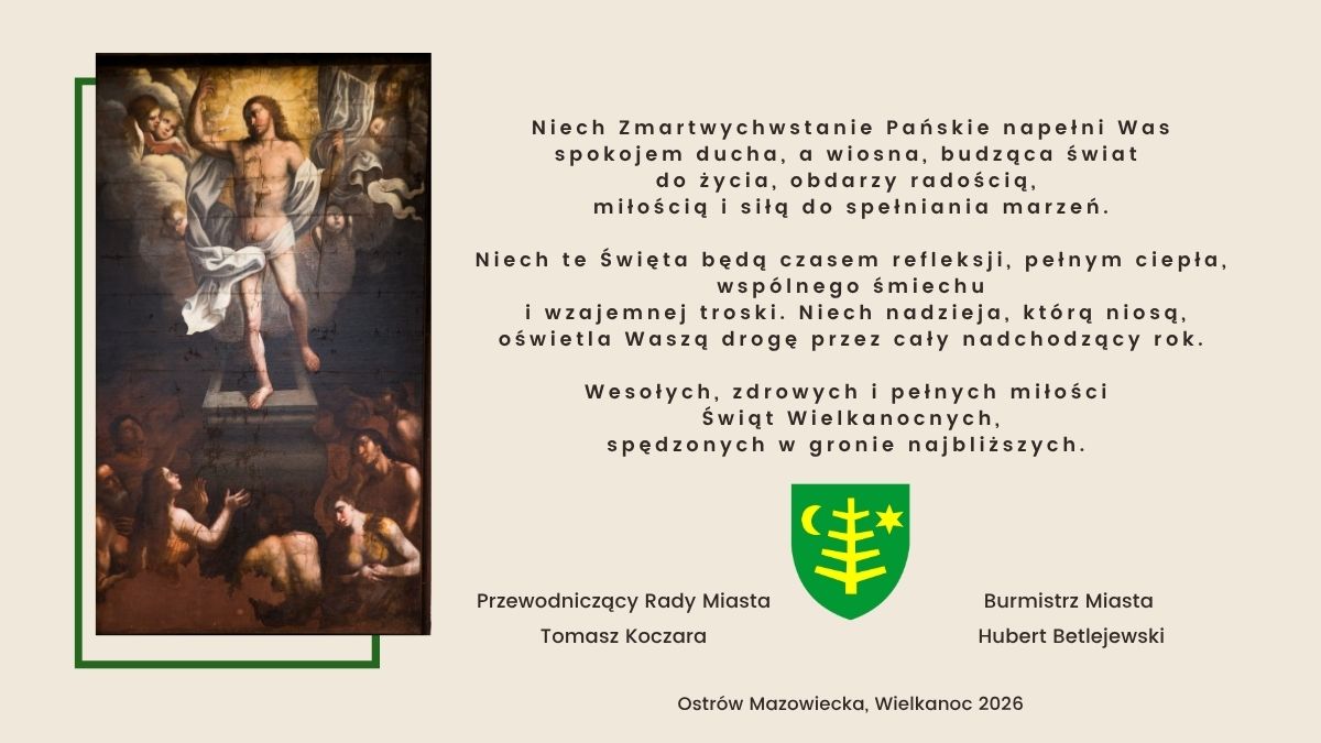 Wielkanocne życzenia od władz Miasta
