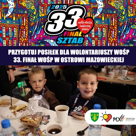 PRZYGOTUJ POSIŁEK DLA WOLONTARIUSZA WOŚP