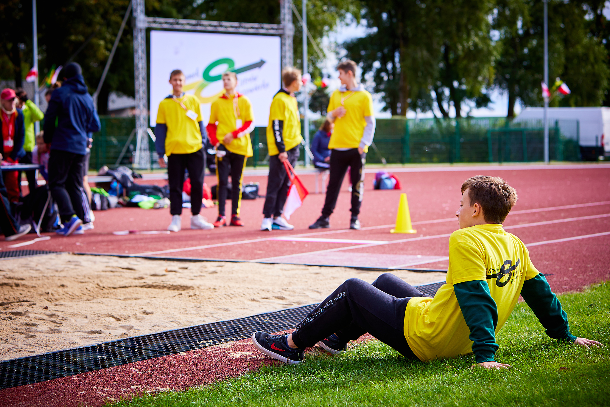 Zdjęcie przedstawia sportowców miasta Ostrów Mazowiecka