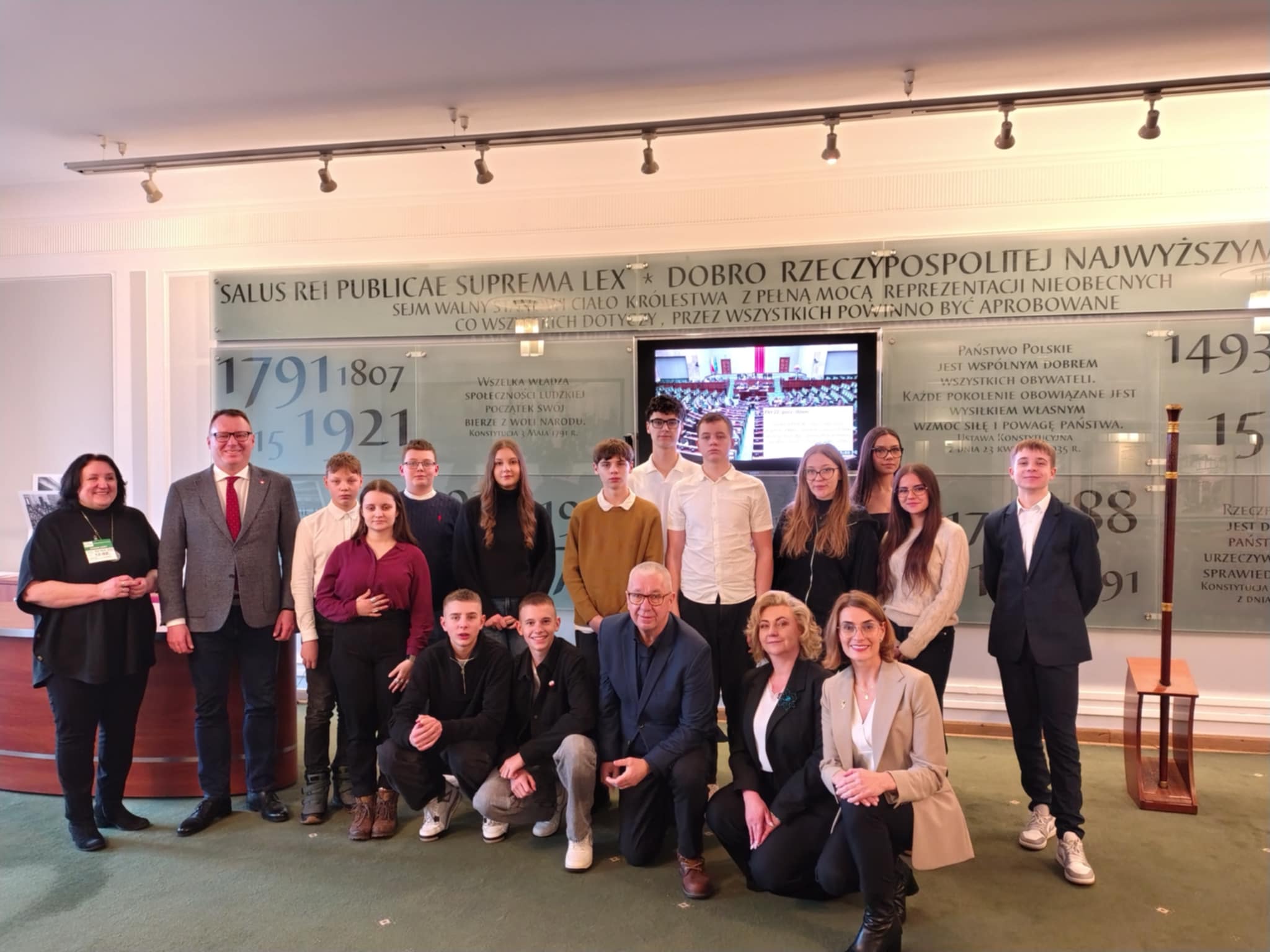 Wizyta Młodzieżowej Rady Miasta Ostrów Mazowiecka w Sejmie RP