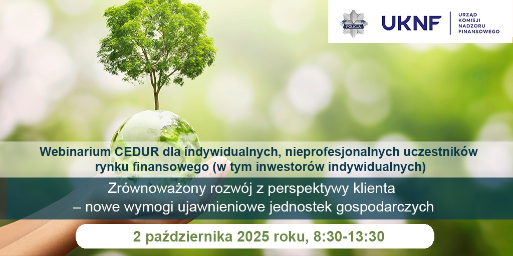 Informacje dotyczące webinarium  