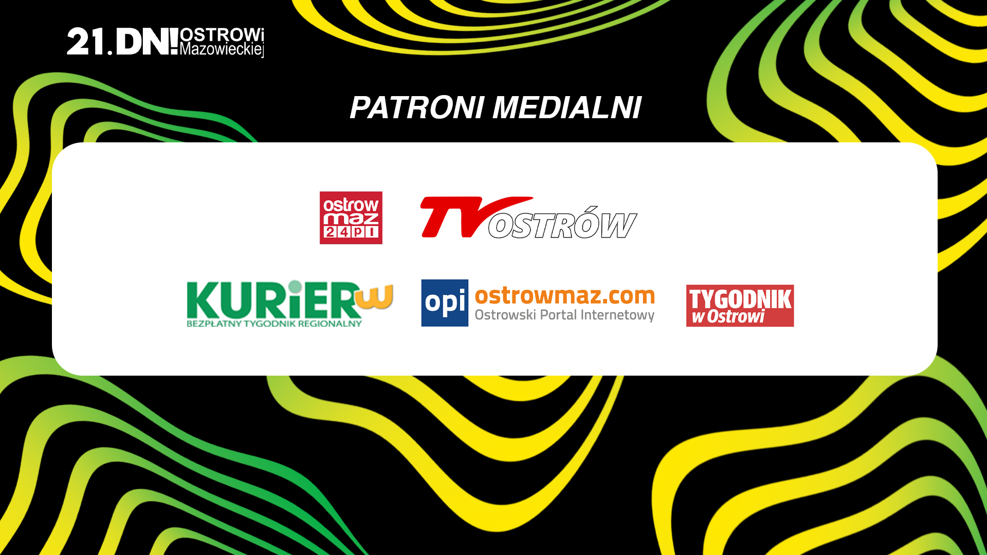 plansza z patroni medialnymi