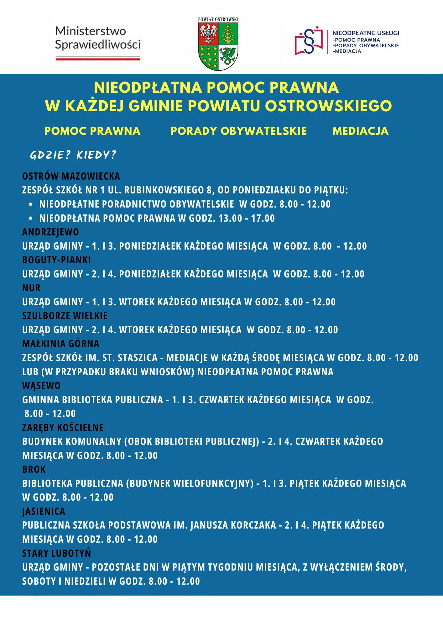 plakat informacyjny