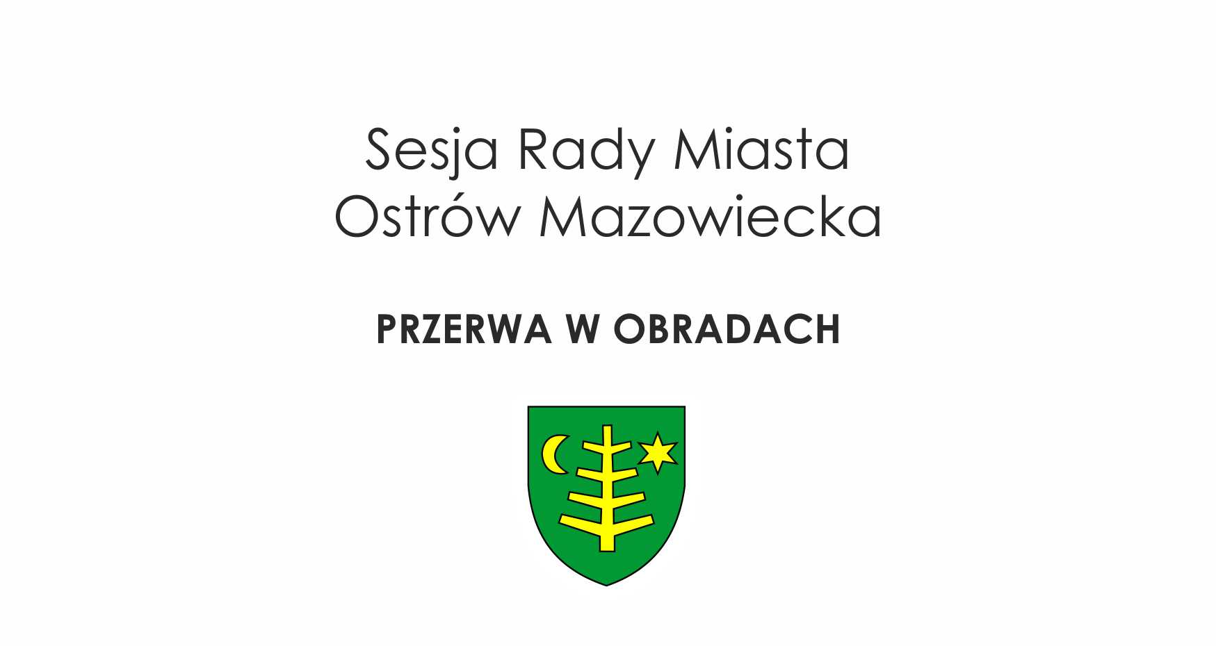 grafika przerwa w obradach