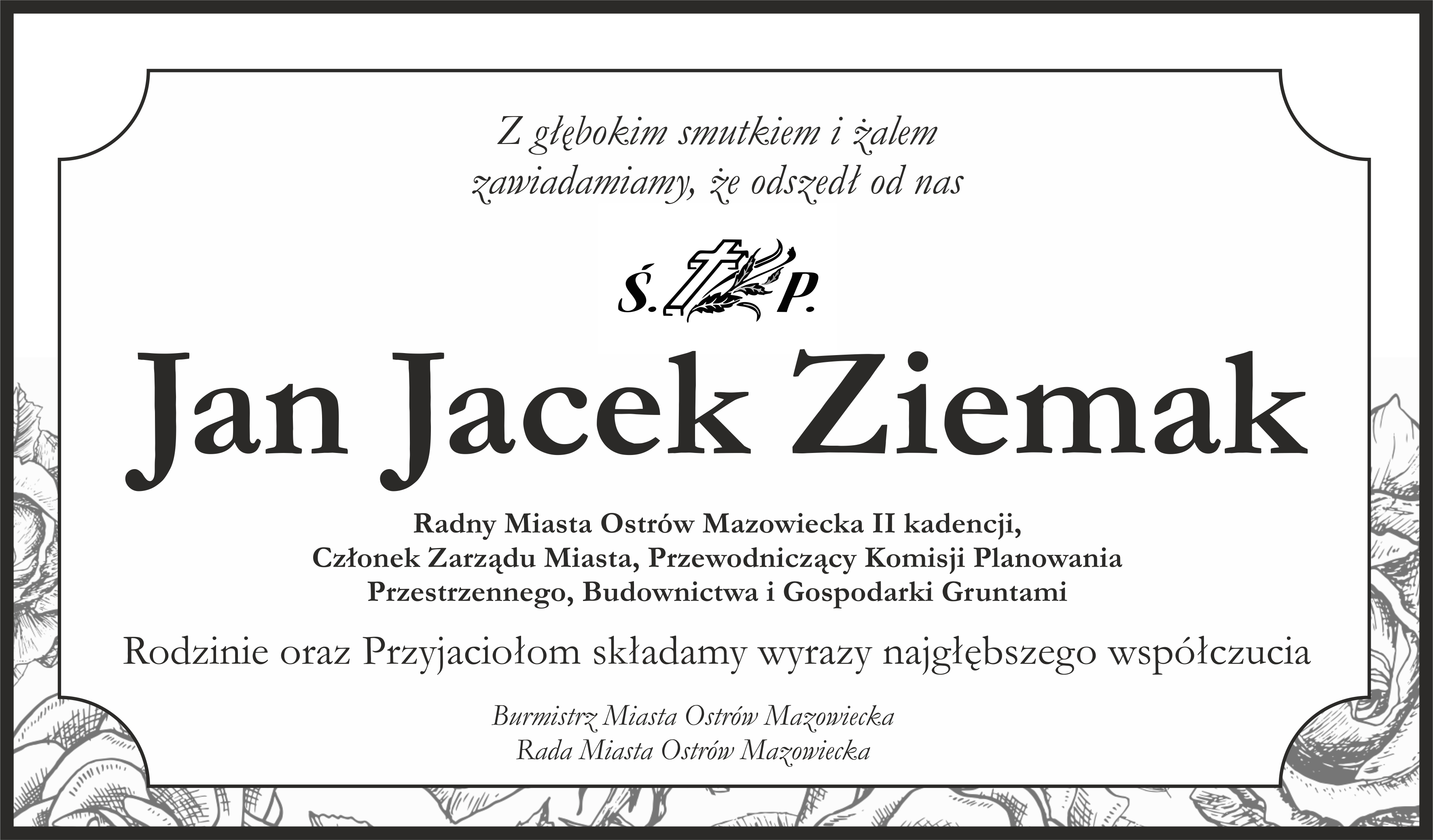 treść nekrologu