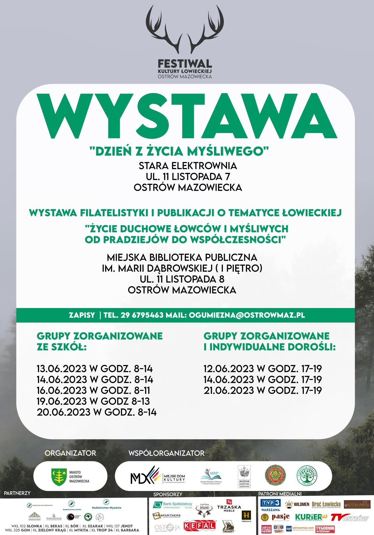 plakat Wystawa Dzień z Życia Myśliwego