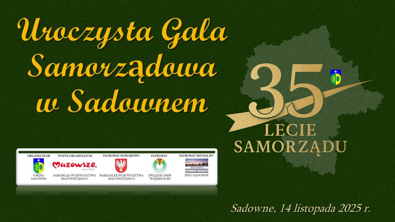 Uroczysta Gala 35-lecia Samorządu w Sadownem