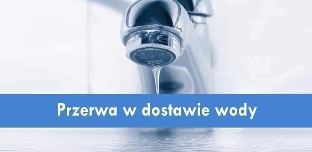 informacja o przerwie w dostawie wody