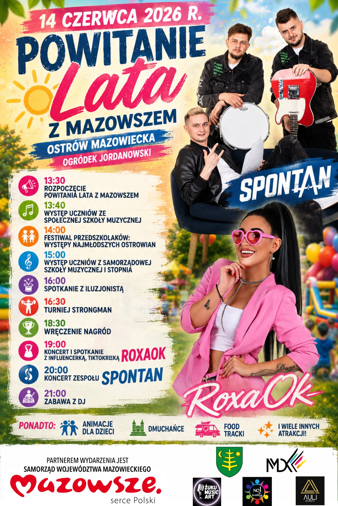 Plakat Powitania Lata z Mazowszem