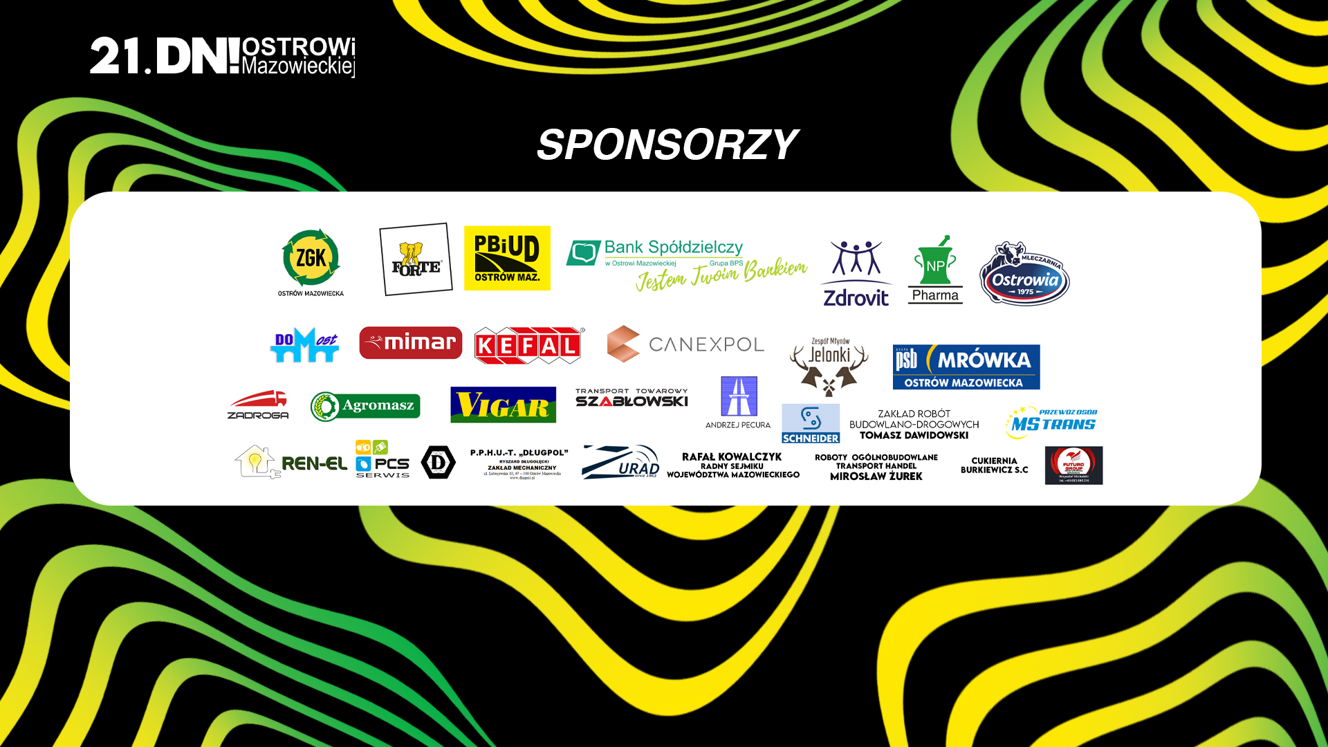 plansza ze sponsorami