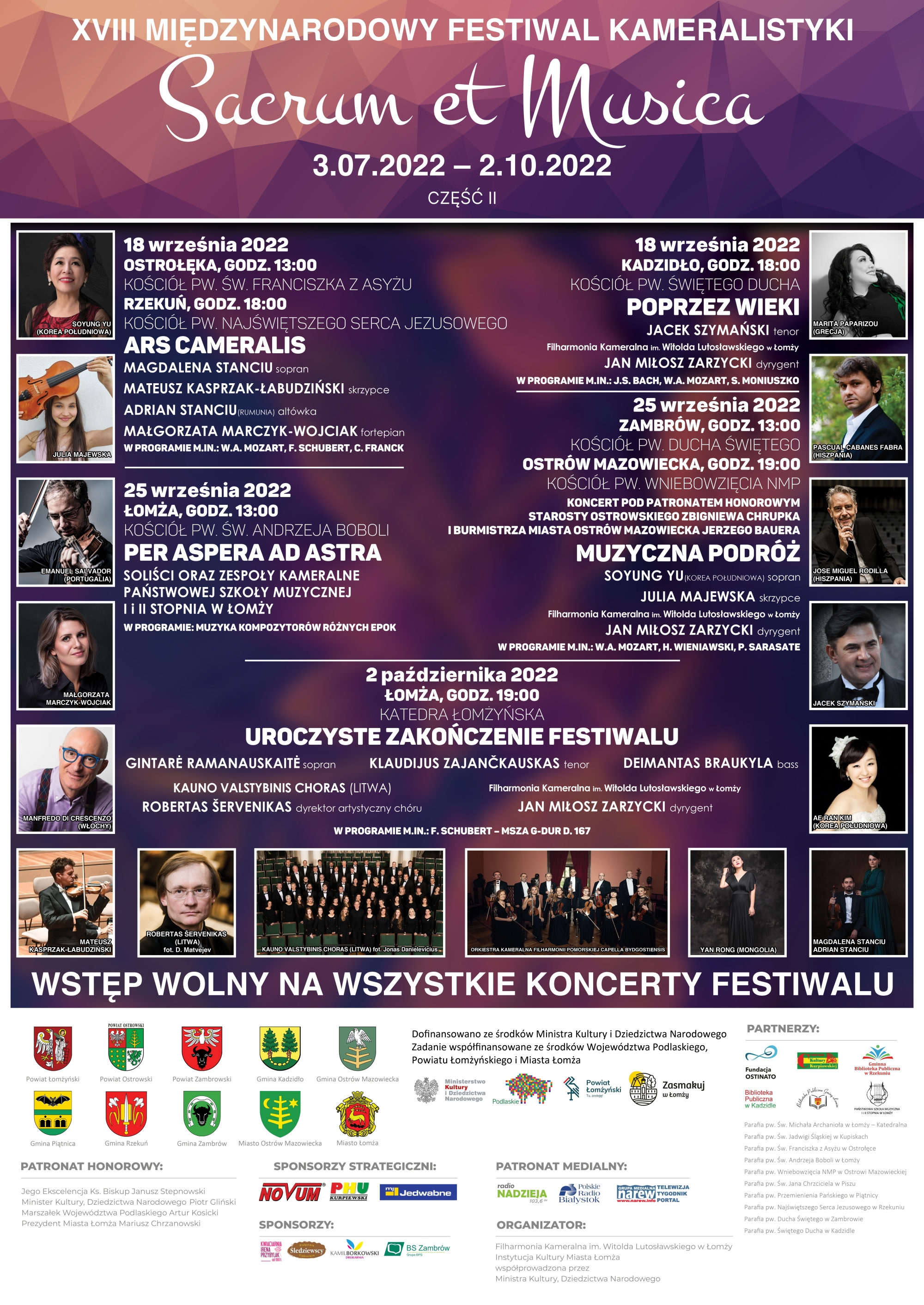 XVIII Międzynarodowy Festiwal Kameralistyki "Sacrum et Musica"