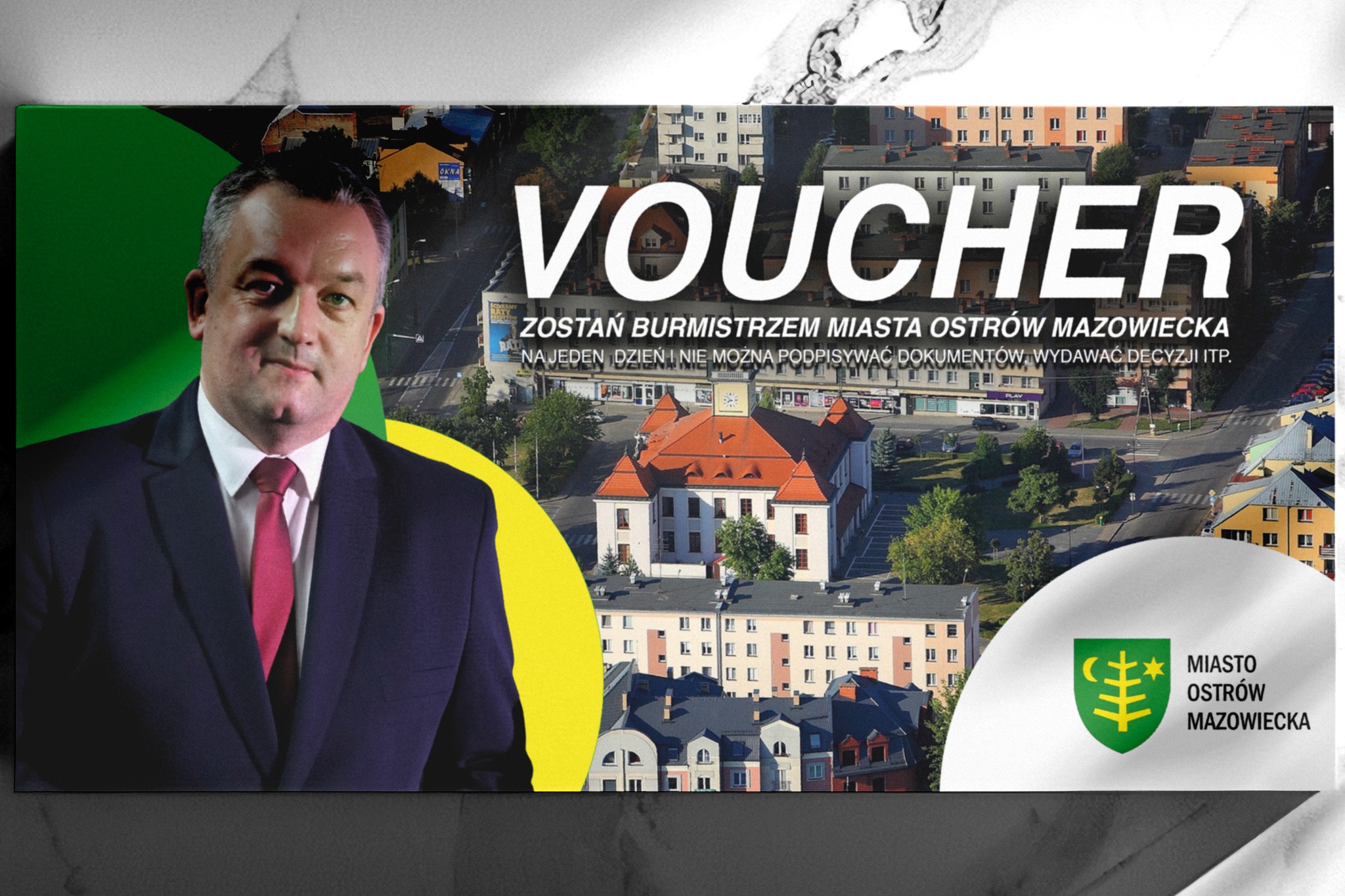 voucher zostań Burmistrzem Miasta Ostrów Mazowiecka