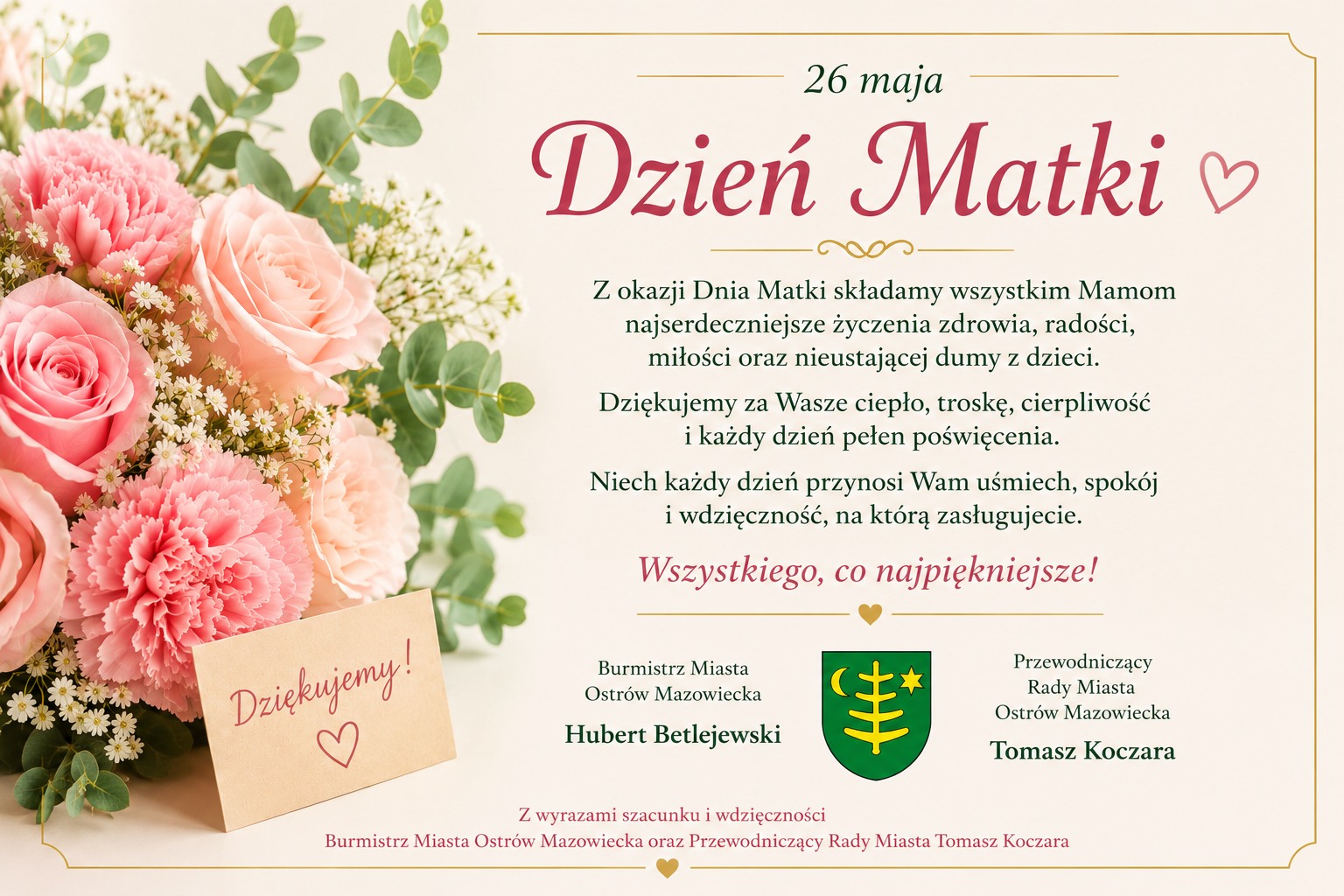 życzenia z okazji Dnia Matki