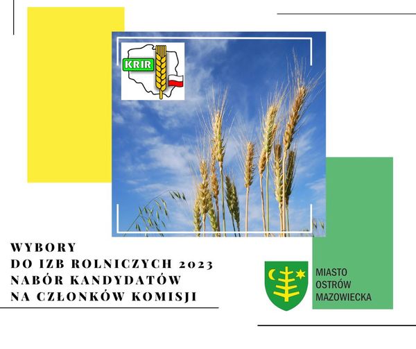 Wybory do Rad Powiatowych Mazowieckiej Izby Rolniczej 24 września 2023 roku