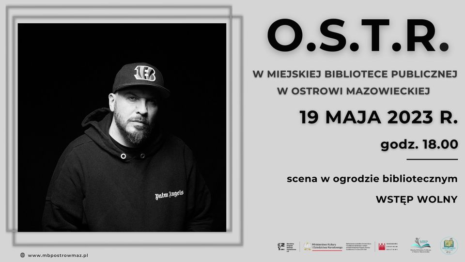  plakat Koncert O.S.T.R. w Ostrowi Mazowieckiej