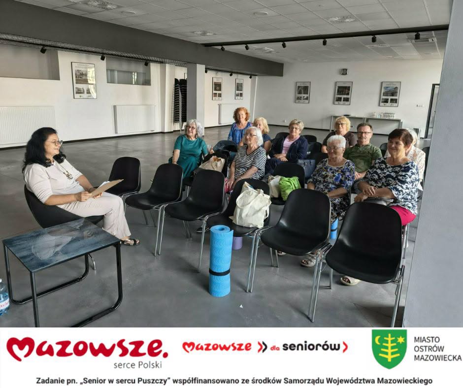 Seniorzy z Ostrowi Mazowieckiej wzięli udział w wyjątkowych spotkaniach z psychologiem
