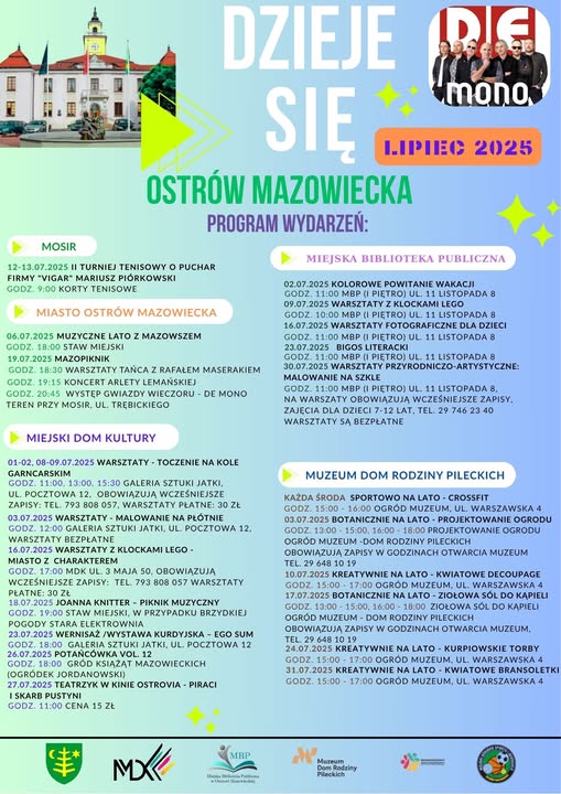 Plakat z programem wydarzeń