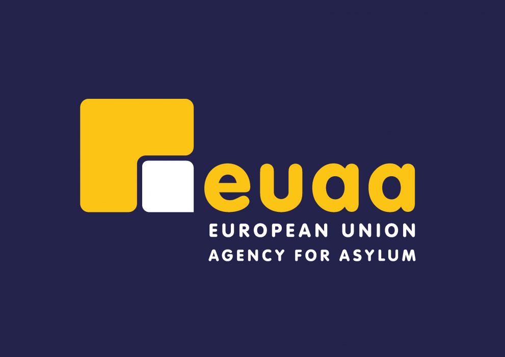 Logo EUAA napis European union agency for asylum 