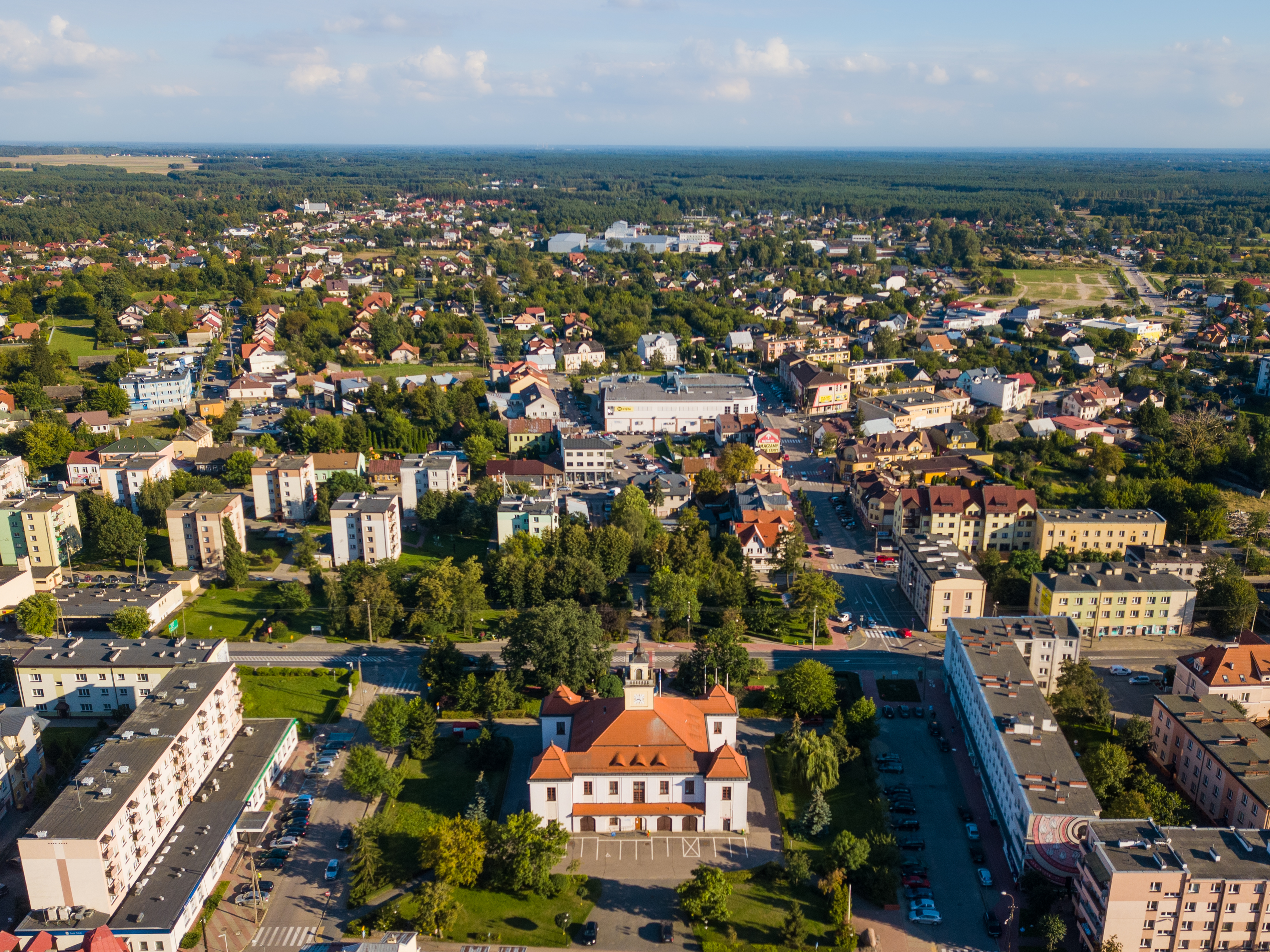 Ostrów Mazowiecka widok z lotu ptaka