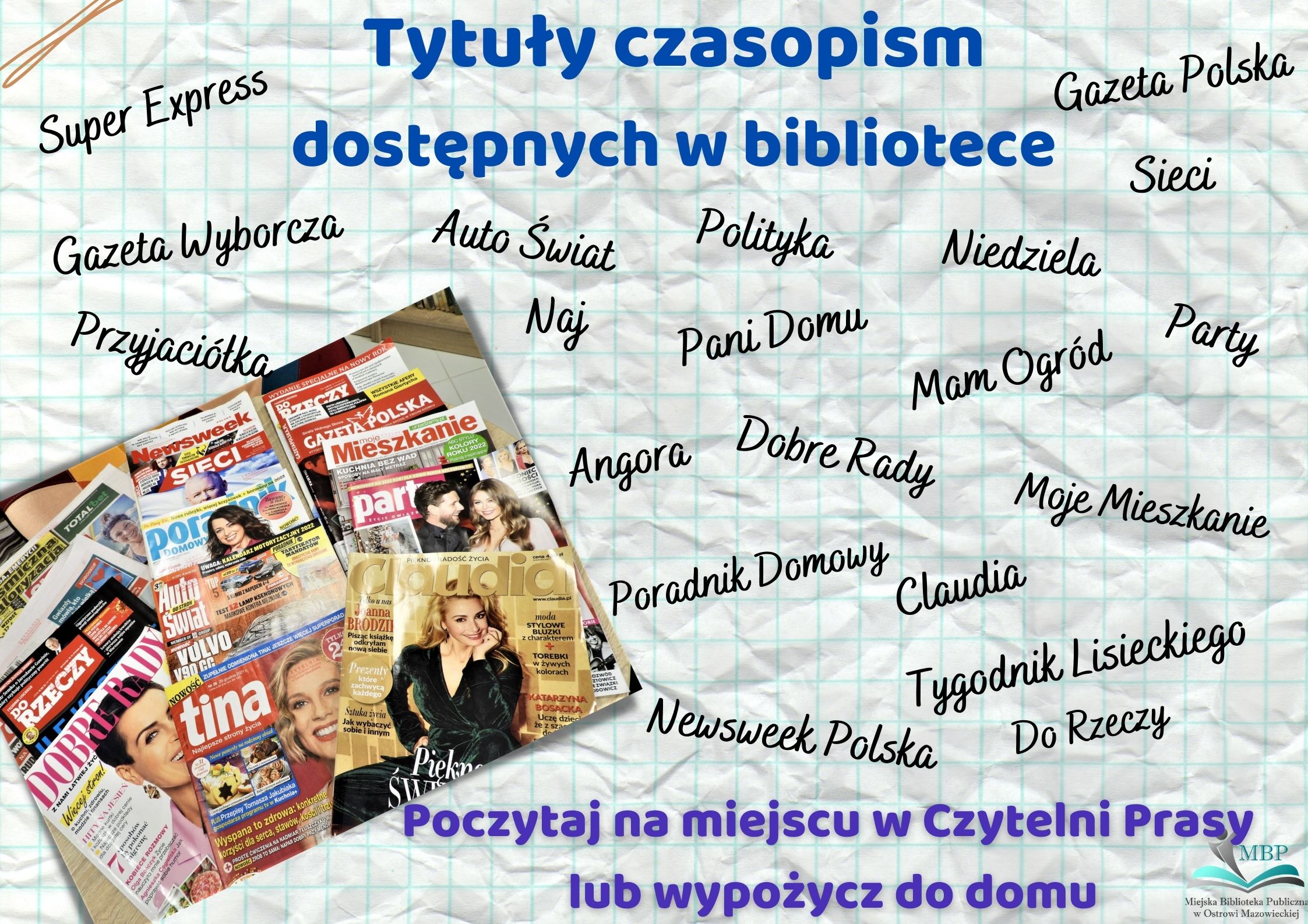 tytuły prasy dostępne w bibliotece