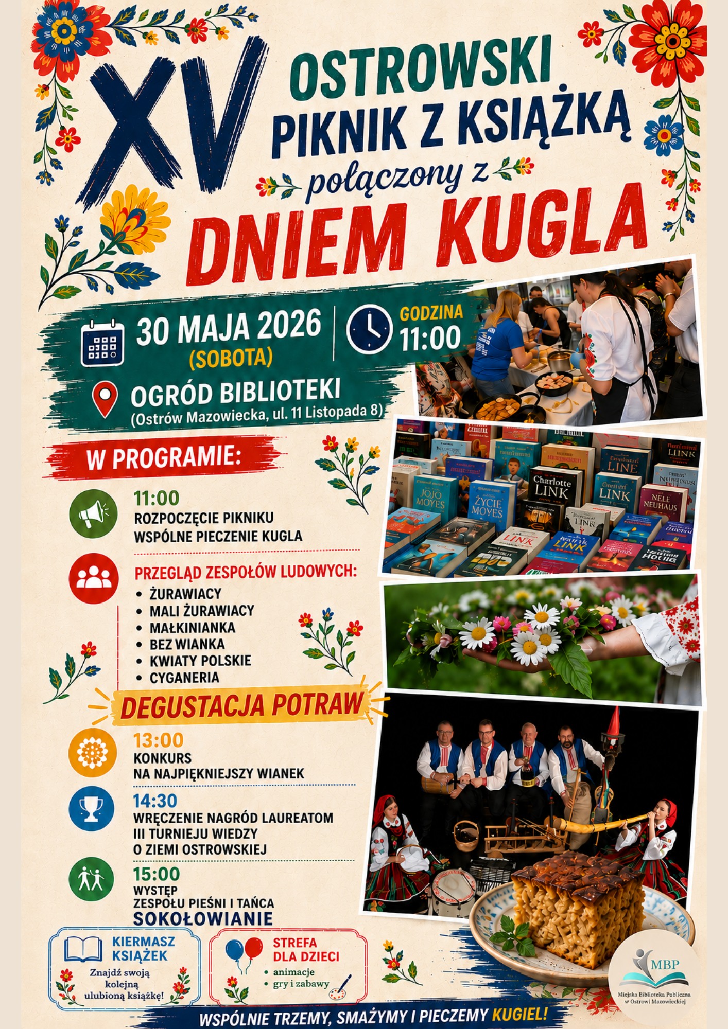 XV Ostrowski Piknik z Książką połączony z Dniem Kugla!