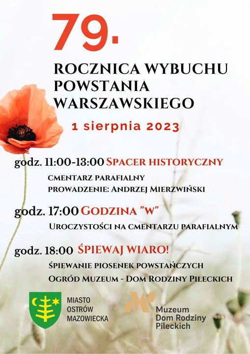 79. Rocznica wybuchu Powstania Warszawskiego 1 sierpień 2023
