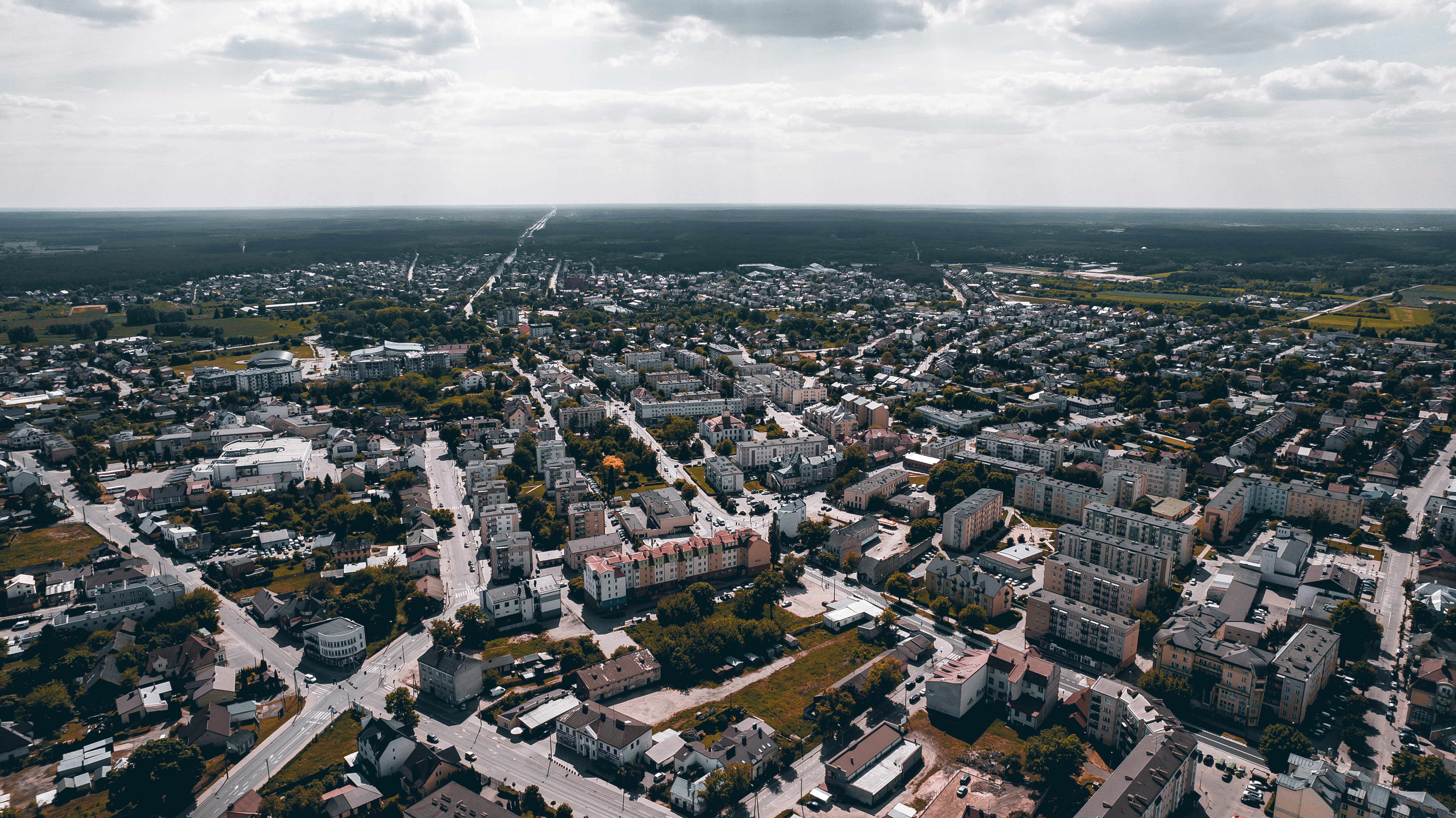 Zdjęcie miasta Ostrów Mazowiecka z lotu ptaka