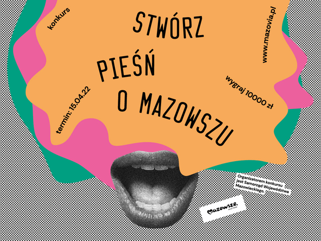 Plakat do konkursu Pieśń o Mazowszu