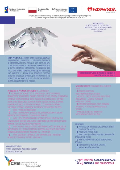 Projekt „Nowe kompetencje drogą do sukcesu” 