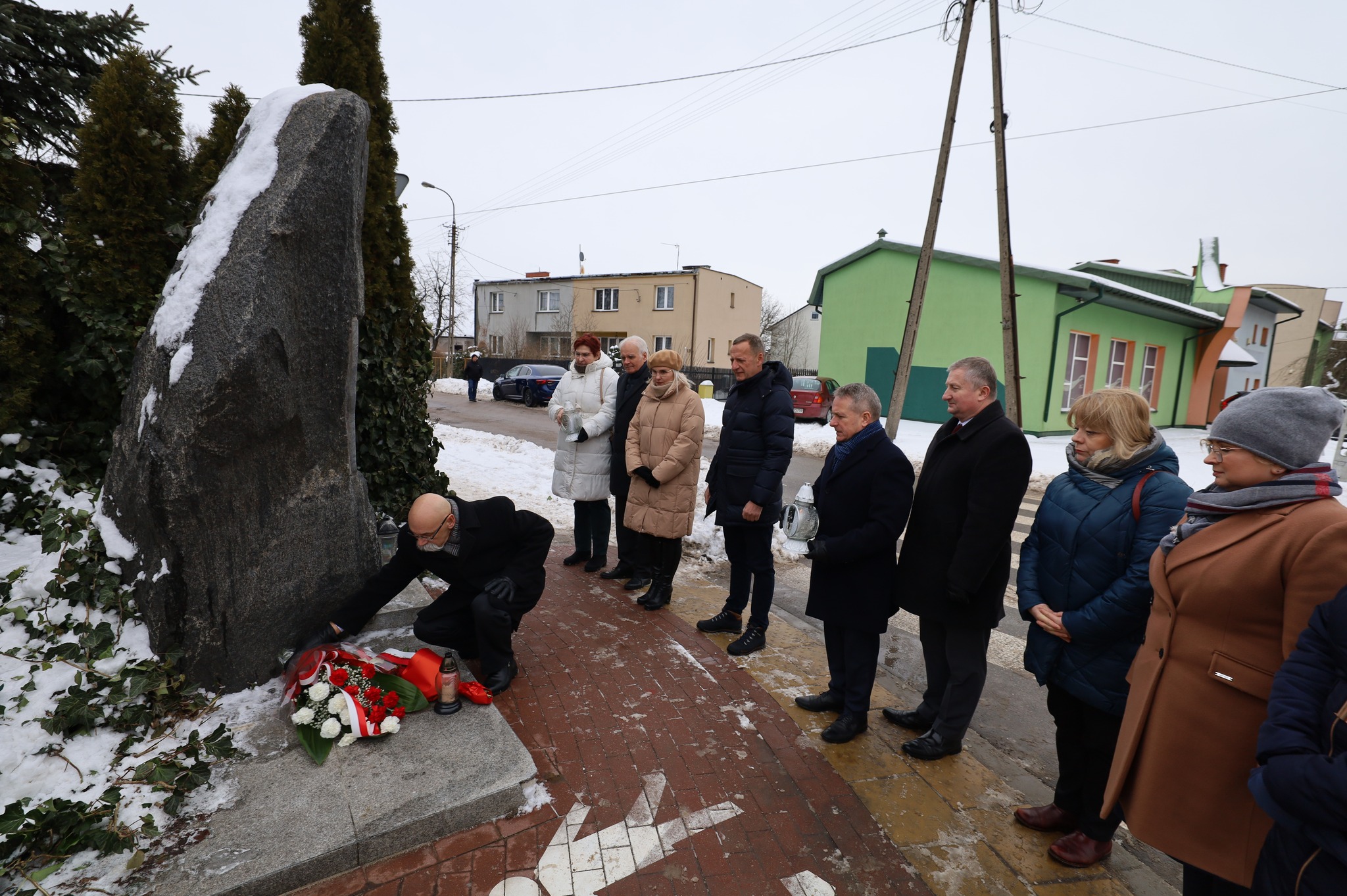 Obchody 161. rocznicy powstania styczniowego złożenie kwiatów