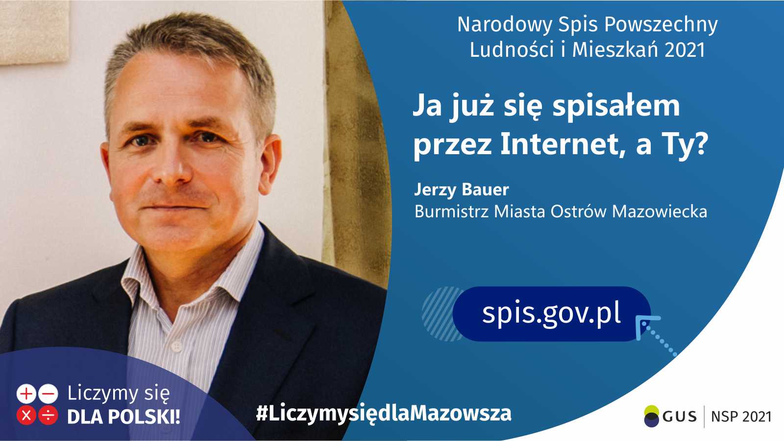 mężczyzna na niebieskim tle