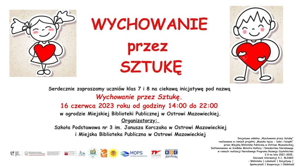 plakat Wychowanie przez Sztukę