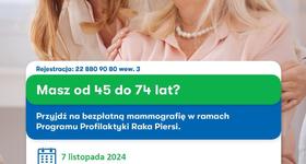 Bezpłatne badania mammograficzne