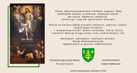 Wielkanocne życzenia od Władz Miasta Ostrów Mazowiecka.