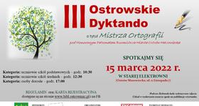 III Ostrowskie Dyktando o tytuł Mistrza Ortografii
