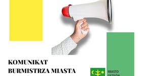 Komunikat Burmistrza Miasta Ostrów Mazowiecka