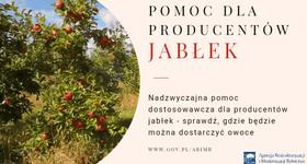 Pomoc dla producentów jabłek