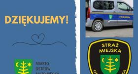 Podziękowania dla funkcjonariuszy Straży Miejskiej!