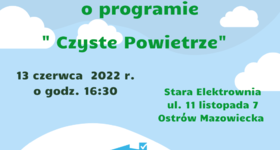 Spotkanie informacyjne programu "Czyste Powietrze"