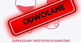 Akcja krwiodawstwa odwołana