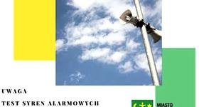Uwaga test syren alarmowych 13 lutego 2025 r