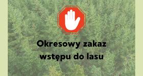 Okresowy zakaz wstępu do lasu