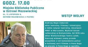 Spotkanie autorskie z aktorem Andrzejem Zaborskim