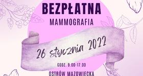 Bezpłatna mammografia 26 stycznia