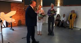 Wernisaż w Galerii Sztuki Jatki - Wandy Czełkowskiej „Proces twórczy”.