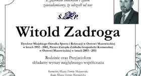 Zmarł Witold Zadroga