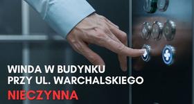 Wymiana windy w budynku MOSiR przy ulicy Warchalskiego