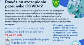 Dowóz na szczepienie przeciwko COVID-19