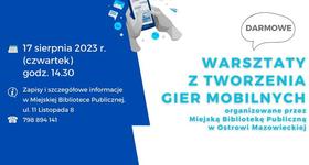 Warsztaty z tworzenia  gier mobilnych